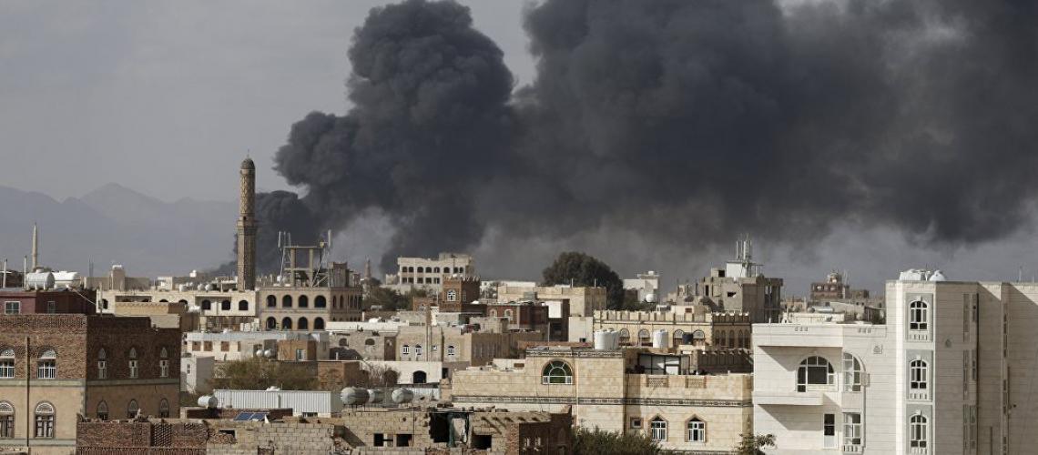 A Saudi airstrike in Yemen's capital